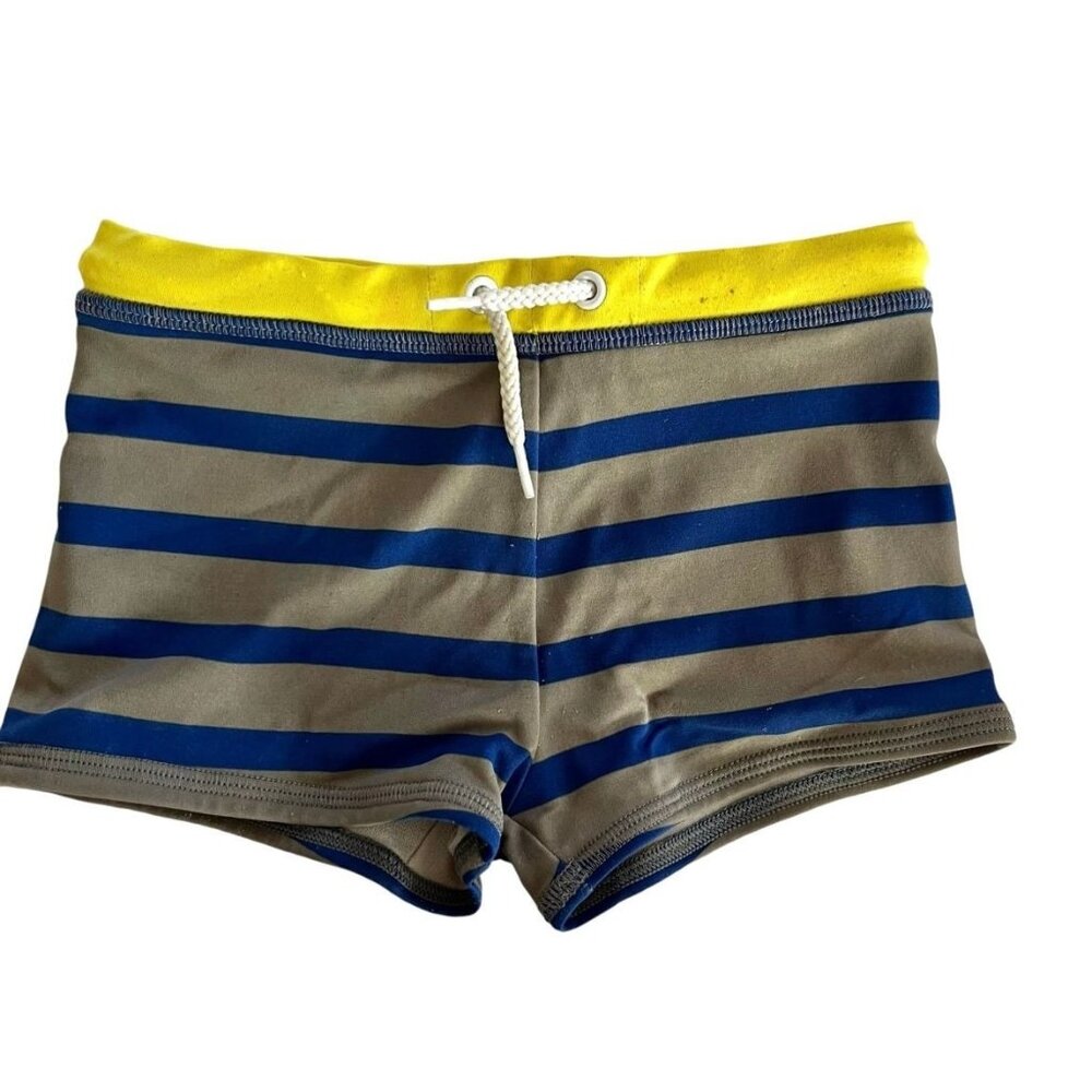 Mini Boden Toddler Boys Striped Swim Shorts Size 18-24 Months Play Condition